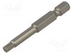 Screwdriver bit; hex key; HEX 4mm; 1/4"; Overall len: 50mm