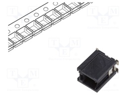 Connector: wire-board; Minitek MicroSpace; socket; male; vertical