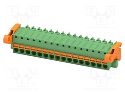 PCB connector, nominal cross section: 1.5 mm2, color: green,