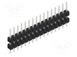 Connector: pin strips; pin header; male; PIN: 16; 2.54mm; THT; 1x16