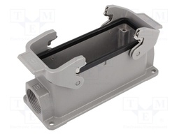 Enclosure: for rectangular connectors; Han; size 24B; PG21; IP65