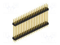 Connector: pin strips; pin header; male; PIN: 42; 2.54mm; THT; 2x21