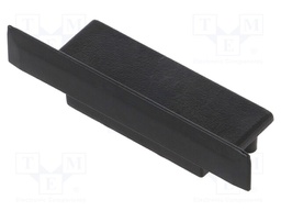 Cap for LED profiles; black; ABS; Application: VARIO30-06