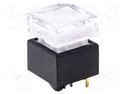 Switch: push-button; Pos: 2; SPDT; 0.1A/28VDC; transparent; THT; 2N