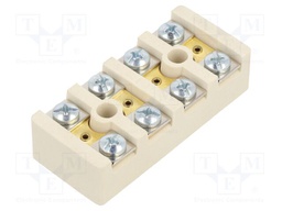 Connector: terminal block; ceramics; 4mm2; ways: 4; terminals: 8