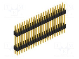 Connector: pin strips; pin header; male; PIN: 42; 1.27mm; THT; 2x21