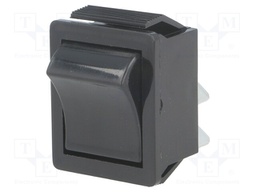 ROCKER; DPST; Pos: 2; OFF-ON; 16A/250VAC; black; none; Body: black