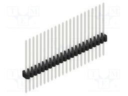 Connector: pin strips; pin header; male; PIN: 22; 1.27mm; THT; 1x22