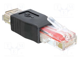 Adapter; USB 2.0; RJ45 plug,USB A socket