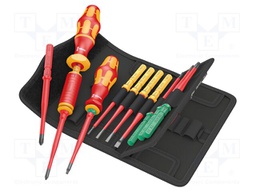 Kit: screwdrivers; insulated,slim; 1kVAC; Kraftform Kompakt VDE