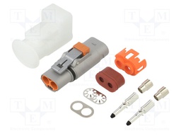 Connector: DC supply; male; for cable; Mech.durability: 100cycles