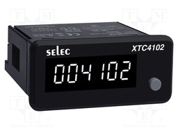 Meter: counter; digital,mounting; on panel; LED; 6 digits; 0.05%
