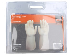 Protective gloves; Size: 10; latex; insulated; 1.5kVDC