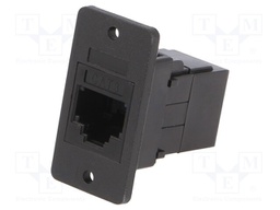 Coupler; SLIMS; Cat: 3; Layout: 6p4c; RJ11 socket,both sides; 29mm