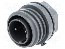 Connector: circular; socket; male; PIN: 2; EXPlora; Contacts: brass