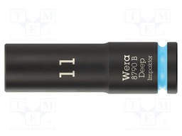 Socket; 6-angles,socket spanner,impact; HEX 11mm; 3/8"; IMPAKTOR