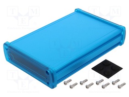 Enclosure: multipurpose; X: 113.7mm; Y: 169mm; Z: 35.2mm; blue