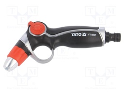 Adjustable spray; ABS,aluminium; pistol; Size: 1/2"