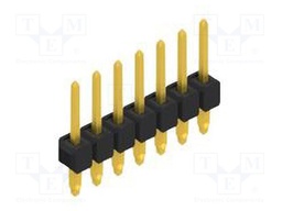 Connector: pin strips; pin header; male; PIN: 7; 2.54mm; THT; 1x7