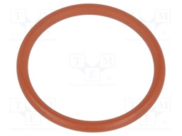 O-ring gasket; VMQ; D: 1.5mm; Øint: 16mm; PG11; red; -60÷250°C