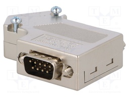 D-Sub; PIN: 9; Profibus,with interface PG; angled 55°; for cable