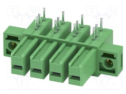 PCB headers, nominal cross section: 6 mm?, color: green, nom
