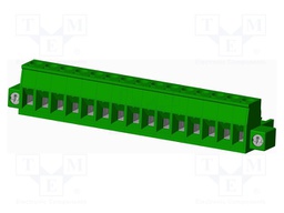 Connector: pluggable terminal block; plug; female; straight; 12A