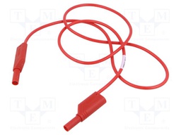 Test lead; 16A; banana plug with axial socket 4mm,both sides