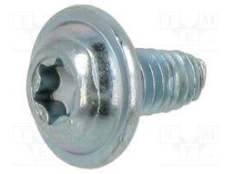 Screw; 4x8; Head: button; Torx®; hardened steel; zinc; Size: TX20