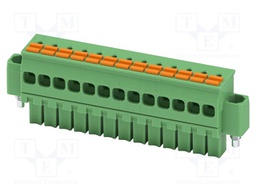 PCB connector, nominal cross section: 1.5 mm2, color: green,