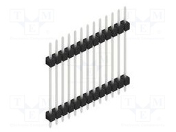 Connector: pin strips; pin header; male; PIN: 13; 2.54mm; THT; 1x13