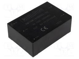 Converter: DC/DC; 10W; Uin: 100÷1000V; 9VDC; Iout: 1.11A; 3"x2"; 95g