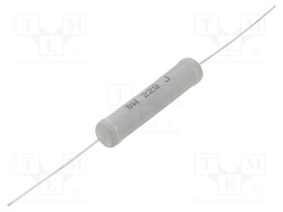 Resistor: metal oxide; THT; 22Ω; 8W; ±5%; Ø8x39.5mm; wire Ø 0.75mm
