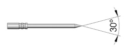 Test needle; Operational spring compression: 4.3mm; 2A; Ø: 0.5mm