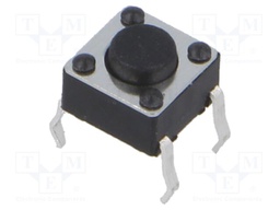 Microswitch TACT; SPST; Pos: 2; 0.05A/12VDC; THT; 1.57N; 6x6x3.5mm