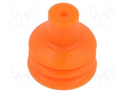 Gasket; orange; silicone; 0.5÷1.5mm2