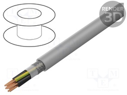 Wire; F-C-PURö-JZ; 36G0,5mm2; tinned copper braid; PUR; grey