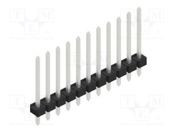 Connector: pin strips; pin header; male; PIN: 11; 2.54mm; THT; 1x11