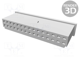Plug; wire-board; female; AMPMODU MOD II; 2.54mm; PIN: 30