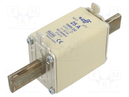 Fuse: fuse; gPV; 25A; 1kVDC; ceramic,silver; NH1
