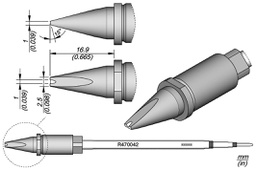 Tip; special; 2.5x1mm