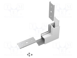 Connector 270°; white; aluminium,polycarbonate