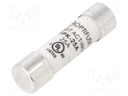 Fuse: fuse; quick blow; 25A; 600VAC; 600VDC; 13.3x38mm
