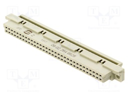 Plug; DIN 41612; type B; female; PIN: 64; a+b; IDC; gold-plated; 2A