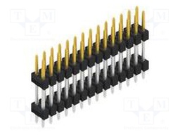 Connector: pin strips; pin header; male; PIN: 28; 2.54mm; THT; 2x14