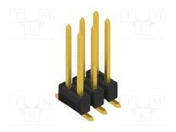Connector: pin strips; pin header; male; PIN: 6; 2.54mm; SMT; 2x3