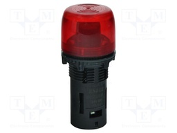 Signaller: lighting-sound; E; red; 24VDC