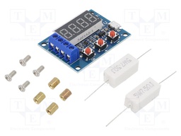 Module: battery capacity tester; 4.5÷6VDC; 50x37x17mm