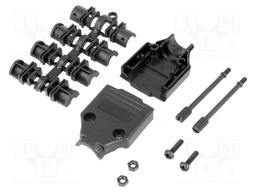 Enclosure: for D-Sub connectors; shielded; straight; UNC4-40