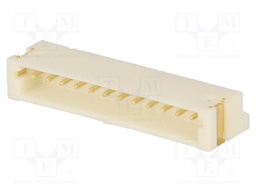 Socket; wire-board; male; 1.5mm; PIN: 12; SMT; 100V; 1A; tinned; 20mΩ